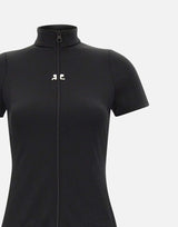 "Interlock tracksuit mini dress" 325JRO686JS0250 BLACK COURREGES