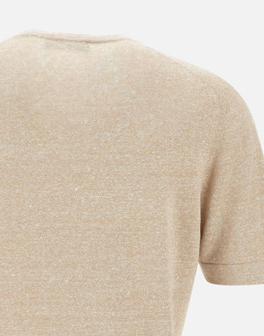 T-shirt in lino e cotone 57140 18637109 GRAN SASSO