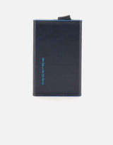 Portacarte di credito con sliding system PP6514B2BLR BLU2 PIQUADRO