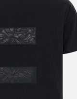 T-shirt in jersey con macro logo in voile MA03151E2 110 ELISABETTA FRANCHI