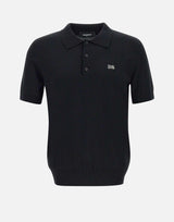 " Knit Polo" in cotone S74HA1452 D13018900 DSQUARED2