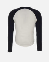 Maglia "Circle Contrast Ls" 325JTS228JS0203 WHTBLK COURREGES