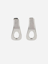 "Organic pair earrings on the design of our iconica 1969 bag chain" 25ABB0436MET767 P040 RABANNE