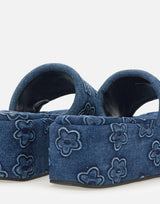 "The Puffy Daisy Denim Platform Sandal" 2P5FFS001F15 492 MARC JACOBS