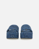 "The Puffy Daisy Denim Platform Sandal" 2P5FFS001F15 492 MARC JACOBS