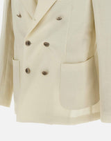 Blazer in lana e lino 3331A 04P SANTANIELLO