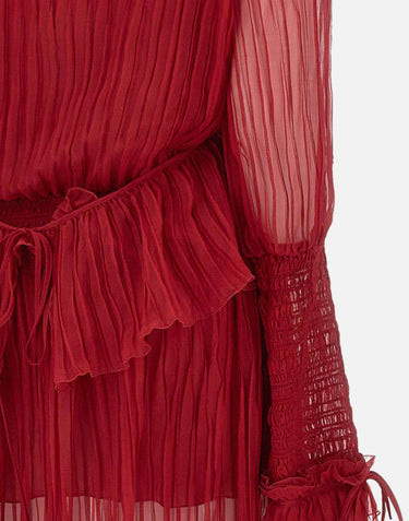 Abito in chiffon di seta 4A327A N0315 BLUMARINE