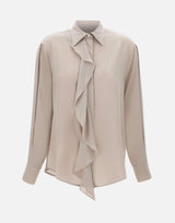 Camicia "Asymmetric Ruffle Blouse" in seta 1125WSH005505A HEATHER VICTORIA BECKHAM