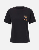 T-shirt con ricamo e strass MF5416JS923 M9957 LIU-JO