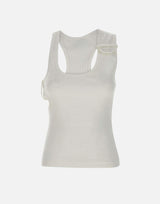 Top "Double Buckle" in cotone 125JDE118JS0194 0001 COURREGES