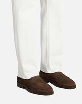 Mocassino penny in suede MGDC18610DTRBSEY T50 SANTONI