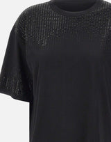 T-shirt in cotone con perline G315Z100523N 033 ELENA MIRO'