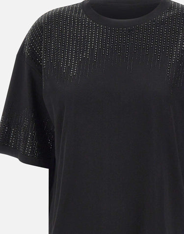 T-shirt in cotone con perline G315Z100523N 033 ELENA MIRO'