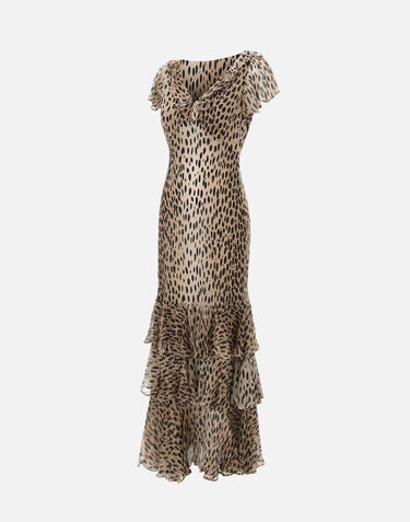 Abito "Amelle" in seta 0100242912506047 BLACK RIXO