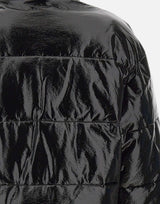 "Cropped Vinyl Puffer Jkt" 323CMA106VY0016 BLACK COURREGES