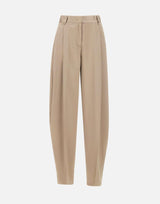 Pantaloni "Tracy" in satin T170471C TNP229GREIGE THE ANDAMANE