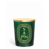 Candela classica con coperchio dorato "Sapin" 190gr 0DIP2XM24B190SAPIN 190GR DIPTYQUE