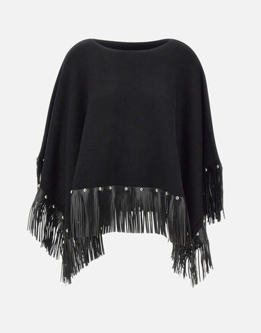 Poncho con frange 2F5053M0300 22222 LIU-JO