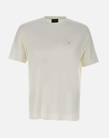 T-shirt in seta e modal EM002996 AF13721U0003 EMPORIO ARMANI