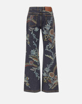 Jeans flare stampa narcisi WRNB0029 AKD39X0811 ETRO