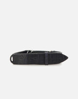 Cintura "Nobuckle Cocco Cosa suede" NB0031 NERO ORCIANI