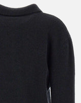 "Knitted polo cropped shirt" F5LAWOKP249 110 LANEUS