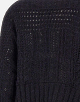 Maglione lana e alpaca W08150280 33BLACK MAURIZIO MYKONOS