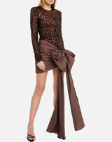 "Sequins Bow Mini Dress" 114881 2910 ROTATE BIRGER CHRISTENSEN