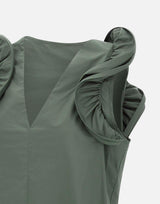 Blusa in popeline di cotone QP1MR021 5022 KAOS
