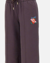 "Dragonfly floral embroidered hem jogger" WAW25JTR101 04 CASABLANCA