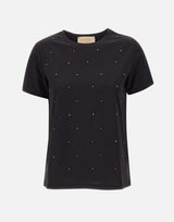 T-shirt con cristalli RIJDK002 0001 KAOS