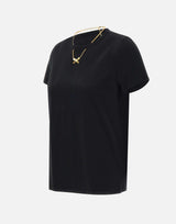 T-shirt in cotone con collana MA02951E2 110 ELISABETTA FRANCHI