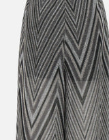 Pantalone a fantasia in lurex grigio RPJMA016 0001 KAOS