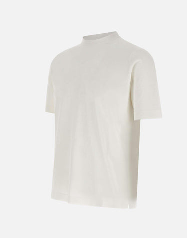 T-shirt in crepe di cotone TS0MC CR18R001 FILIPPO DE LAURENTIIS