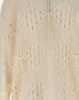 Maglione in lana e alpaca W08210280 24WHITE MAURIZIO MYKONOS
