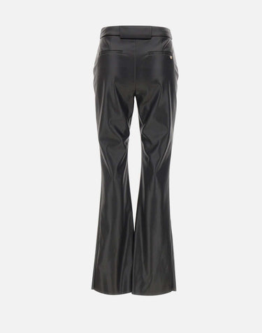 Pantaloni flare in tessuto spalmato CF5016E0624 22222 LIU-JO