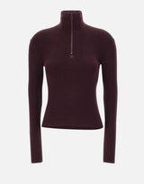 Pullover "Zipped Mockneck" 325MPU247FI0071 BURGUNDY COURREGES