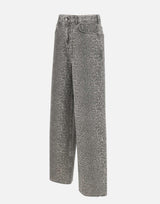Jeans flare con stampa MF5333T160A P9132 LIU-JO