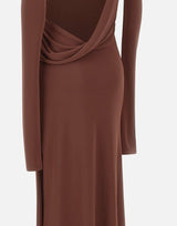 Abito "Veronica" in crepe T170119A TJP073CACAO THE ANDAMANE