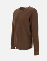 T-shirt in cotone biologico 20482 BROWN SUNFLOWER