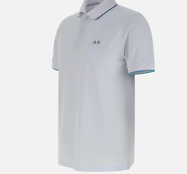 "Small stripes on collar polo" A35110 01 SUN68