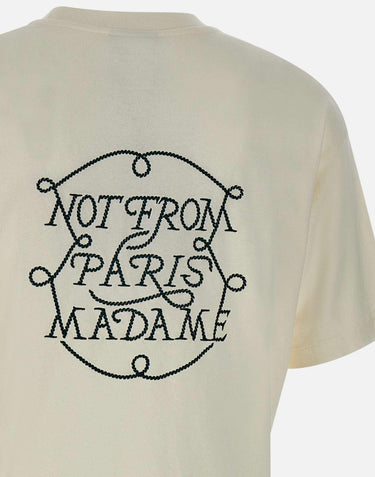 "Le T-shirt slogan tresses" TS259 CO134OFFWHITE DROLE DE MONSIEUR