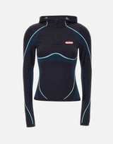 "Seamless hooded long sleeves top" WAW25ACT050 01 CASABLANCA