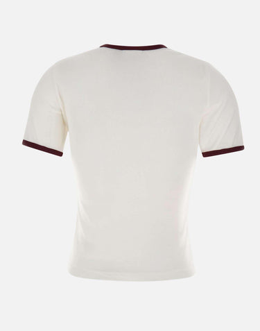 T-shirt "Signature Contrast" 125JTS017JS0203 WHTBURG COURREGES