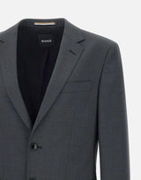 Blazer "H Huge" in lana rigenerata 50537537 021 BOSS