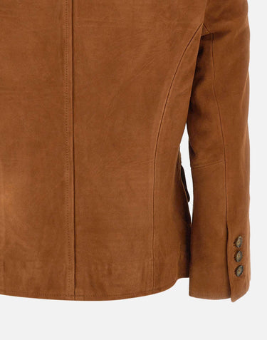 "Suede Fitted Jacket" 21796 515 THE GARMENT
