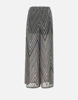 Pantalone a fantasia in lurex grigio RPJMA016 0001 KAOS