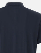 Polo " Mezzola 02" in piquet di cotone e seta <BR/> PEU5471 99012182215 PEUTEREY