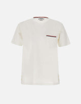 "SS Rwb Pocket Tee" MJS010A 01454100 THOM BROWNE