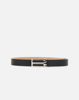 "Silver Buckle Smooth calf belt" 1124ABL006321A BLACK VICTORIA BECKHAM